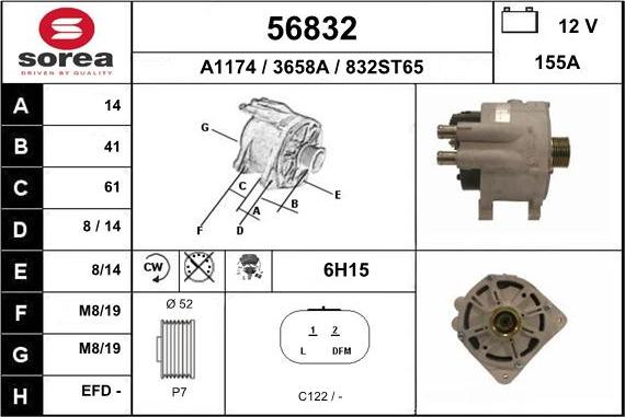 EAI 56832 - Alternatore autozon.pro