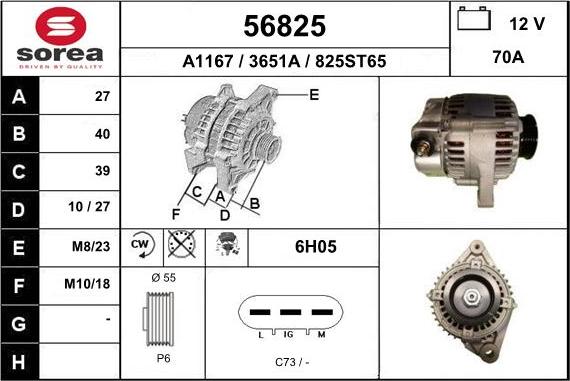 EAI 56825 - Alternatore autozon.pro