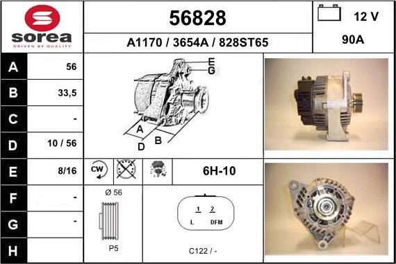 EAI 56828 - Alternatore autozon.pro