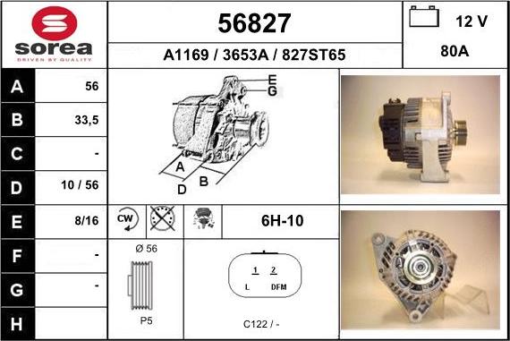 EAI 56827 - Alternatore autozon.pro