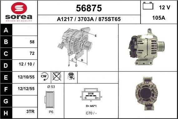 EAI 56875 - Alternatore autozon.pro