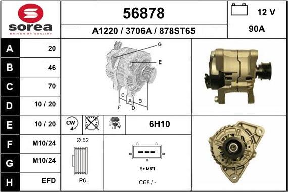 EAI 56878 - Alternatore autozon.pro