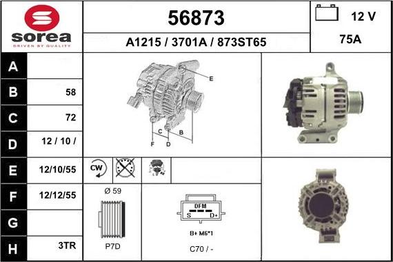 EAI 56873 - Alternatore autozon.pro