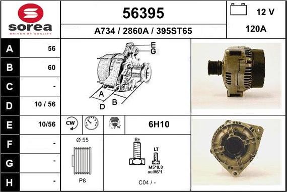 EAI 56395 - Alternatore autozon.pro