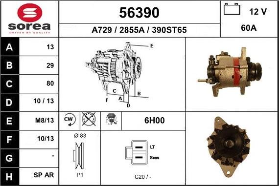 EAI 56390 - Alternatore autozon.pro