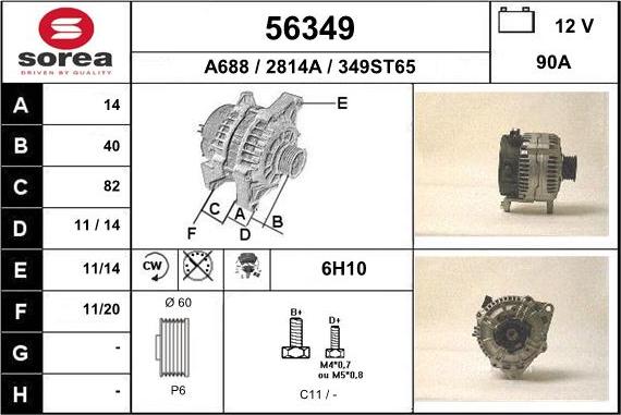 EAI 56349 - Alternatore autozon.pro