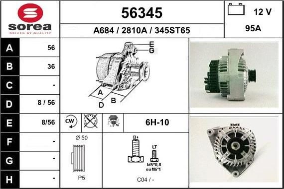 EAI 56345 - Alternatore autozon.pro