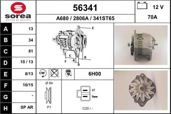 EAI 56341 - Alternatore autozon.pro