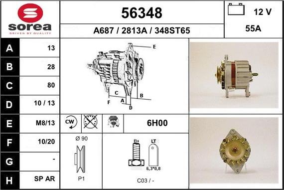 EAI 56348 - Alternatore autozon.pro