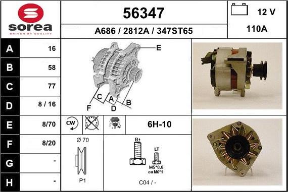 EAI 56347 - Alternatore autozon.pro