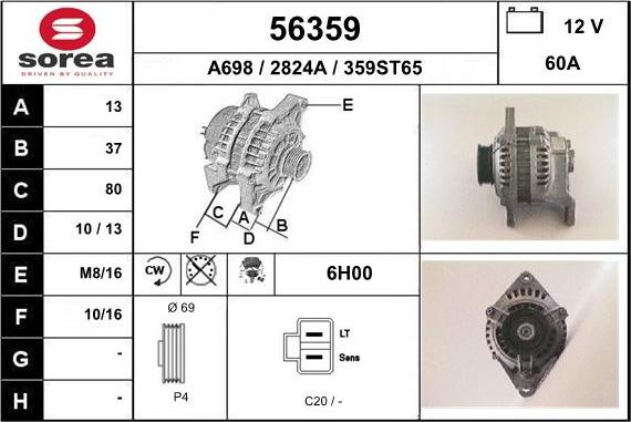 EAI 56359 - Alternatore autozon.pro