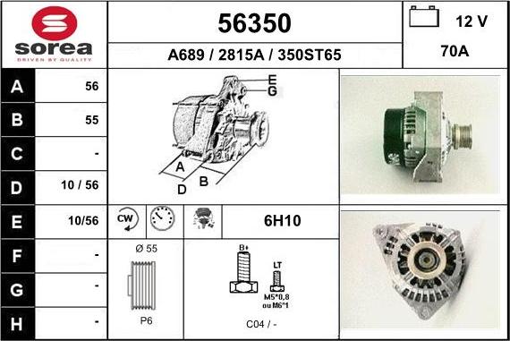 EAI 56350 - Alternatore autozon.pro