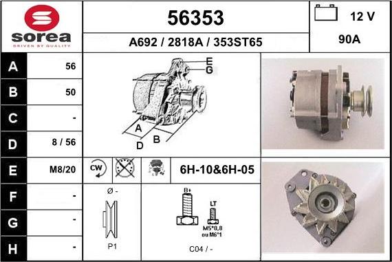 EAI 56353 - Alternatore autozon.pro