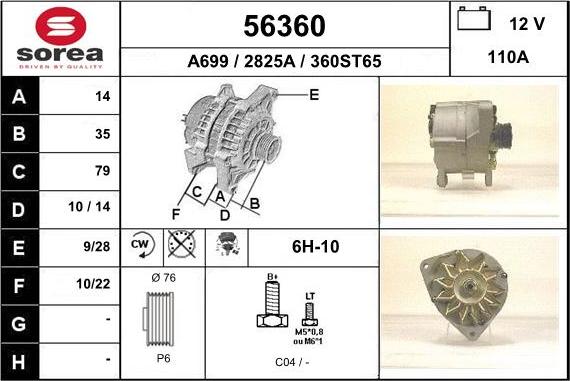 EAI 56360 - Alternatore autozon.pro