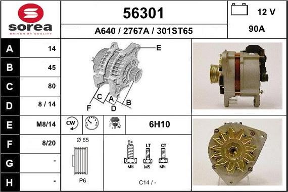 EAI 56301 - Alternatore autozon.pro