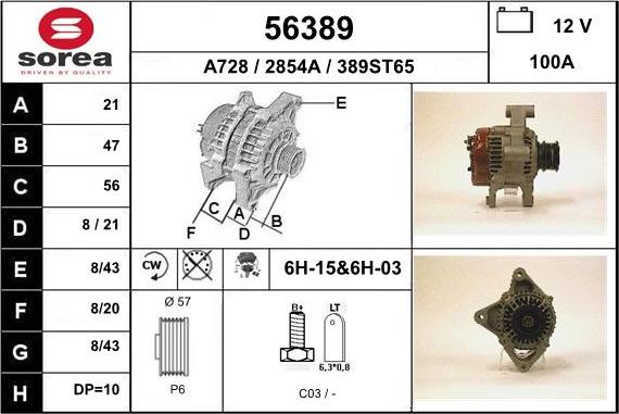 EAI 56389 - Alternatore autozon.pro