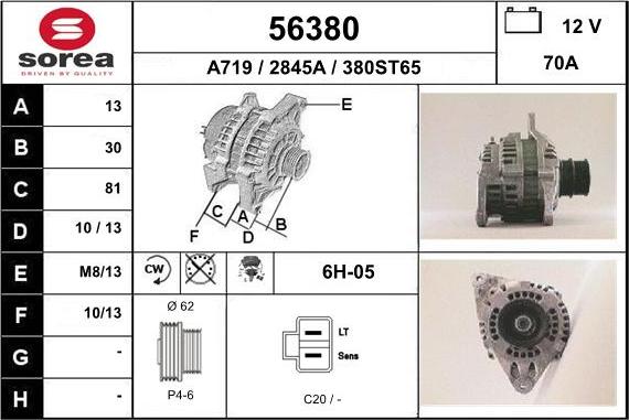 EAI 56380 - Alternatore autozon.pro