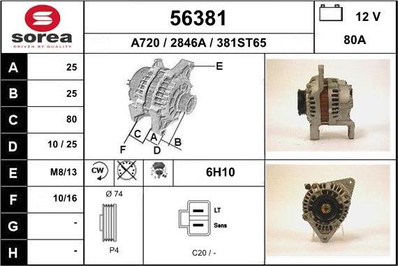 EAI 56381 - Alternatore autozon.pro