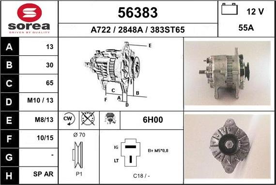 EAI 56383 - Alternatore autozon.pro