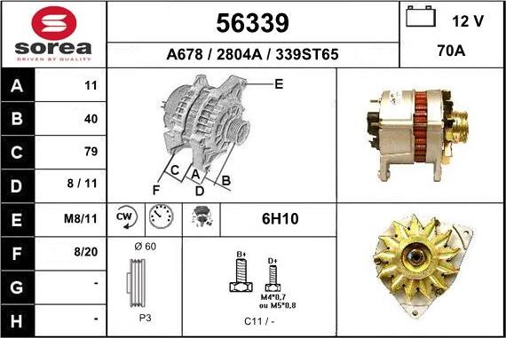 EAI 56339 - Alternatore autozon.pro