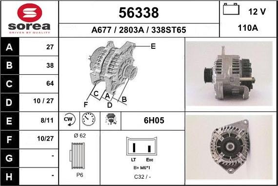 EAI 56338 - Alternatore autozon.pro