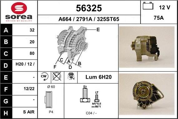 EAI 56325 - Alternatore autozon.pro