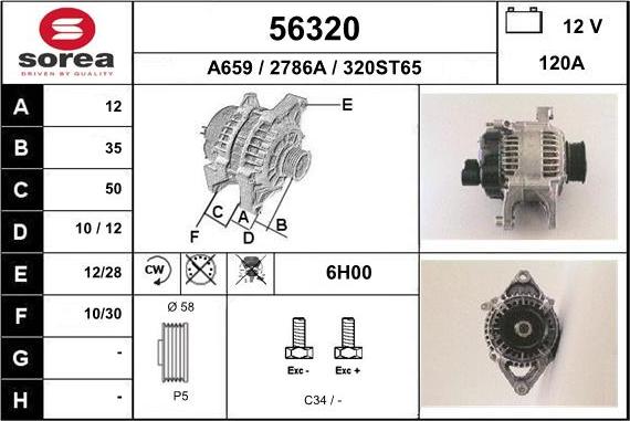 EAI 56320 - Alternatore autozon.pro