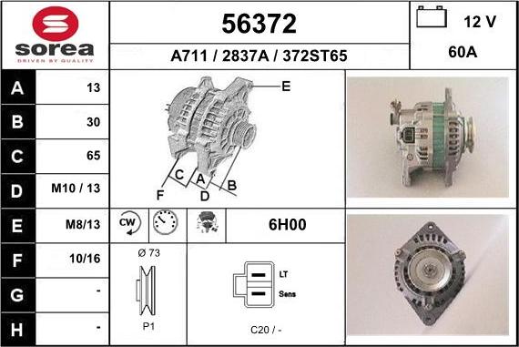 EAI 56372 - Alternatore autozon.pro