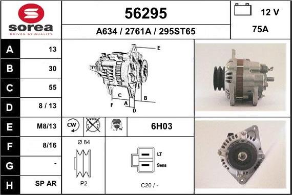 EAI 56295 - Alternatore autozon.pro