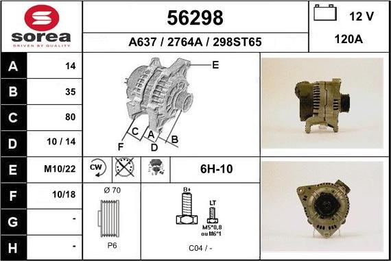 EAI 56298 - Alternatore autozon.pro