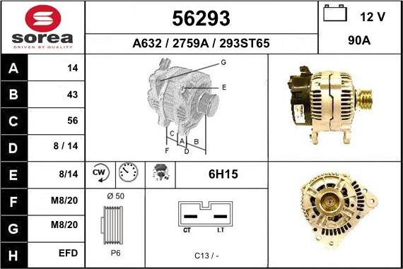 EAI 56293 - Alternatore autozon.pro