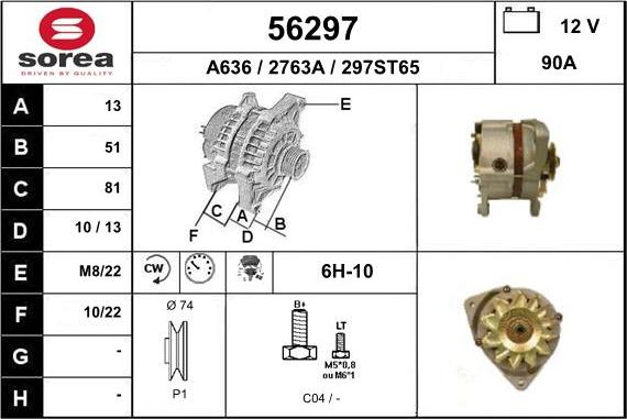 EAI 56297 - Alternatore autozon.pro