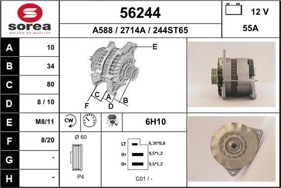 EAI 56244 - Alternatore autozon.pro