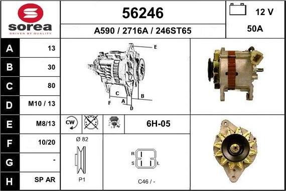 EAI 56246 - Alternatore autozon.pro