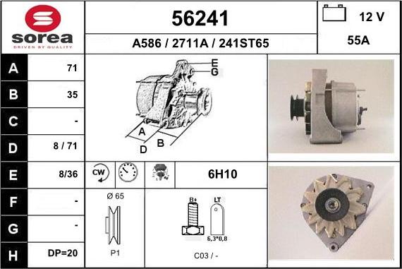 EAI 56241 - Alternatore autozon.pro