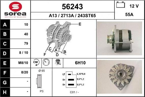 EAI 56243 - Alternatore autozon.pro