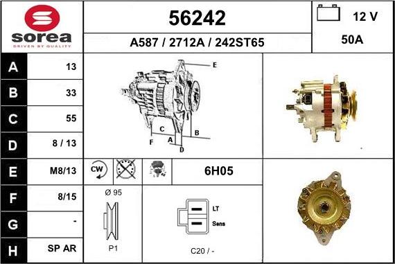 EAI 56242 - Alternatore autozon.pro