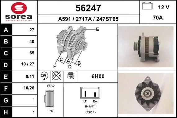 EAI 56247 - Alternatore autozon.pro