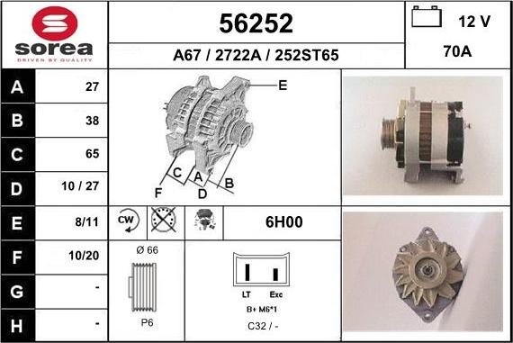 EAI 56252 - Alternatore autozon.pro