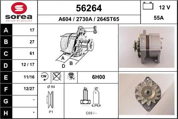 EAI 56264 - Alternatore autozon.pro