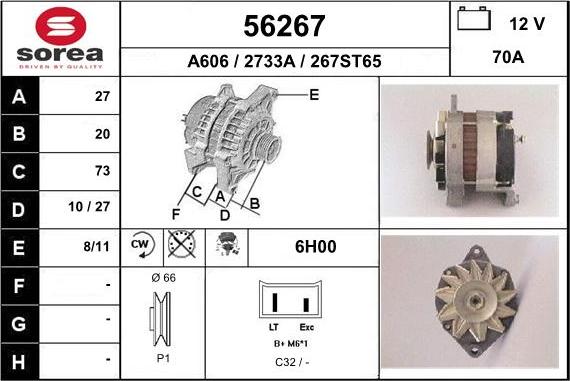 EAI 56267 - Alternatore autozon.pro