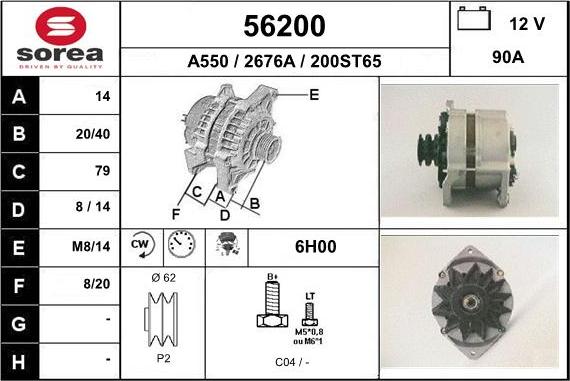 EAI 56200 - Alternatore autozon.pro