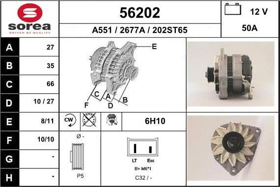 EAI 56202 - Alternatore autozon.pro