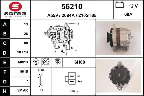 EAI 56210 - Alternatore autozon.pro