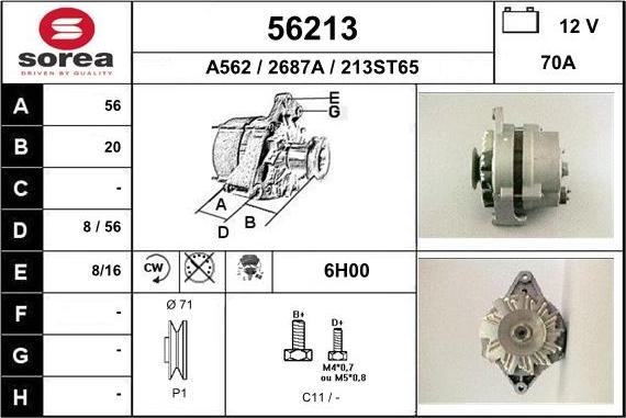 EAI 56213 - Alternatore autozon.pro