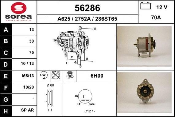 EAI 56286 - Alternatore autozon.pro