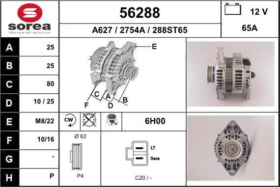 EAI 56288 - Alternatore autozon.pro