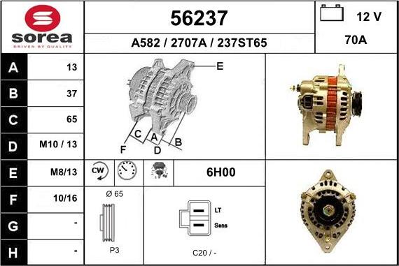 EAI 56237 - Alternatore autozon.pro