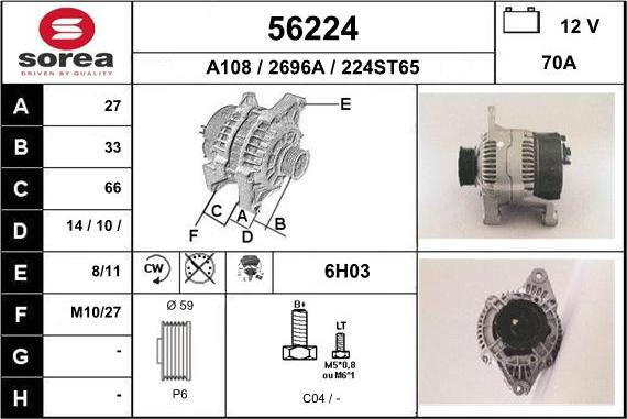 EAI 56224 - Alternatore autozon.pro