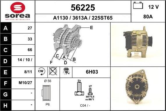 EAI 56225 - Alternatore autozon.pro